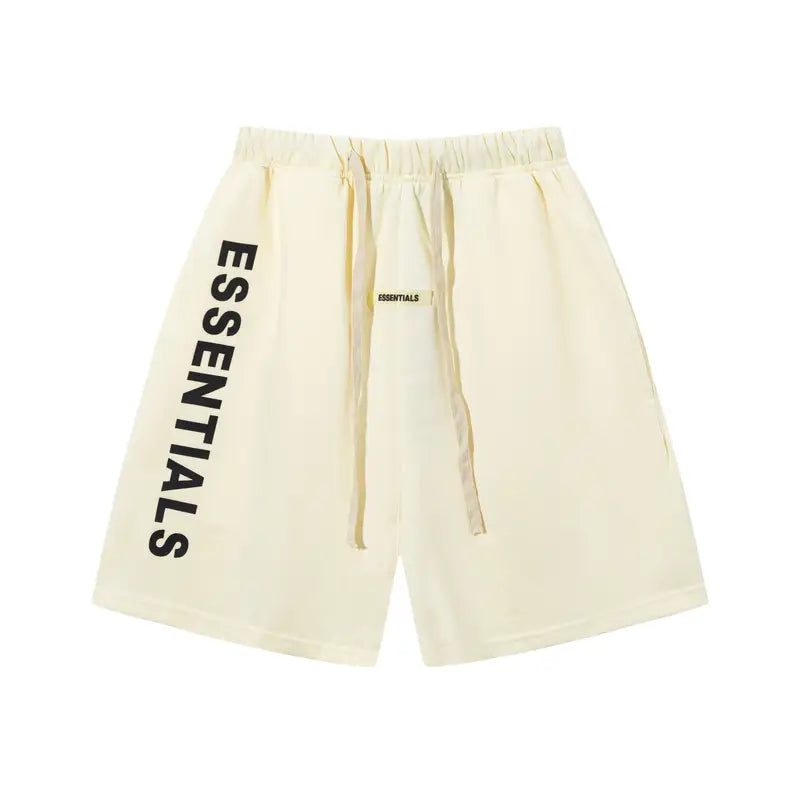 Essentials Beige Shorts: Bequeme, stylische Baumwoll-Shorts für lässigen Streetwear-Look