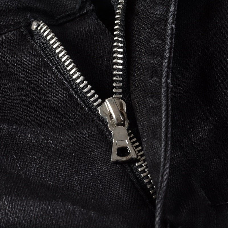 Amiri Paint Diamonds Schwarze Luxus Jeans Herren Denim Streetstyle Hosen