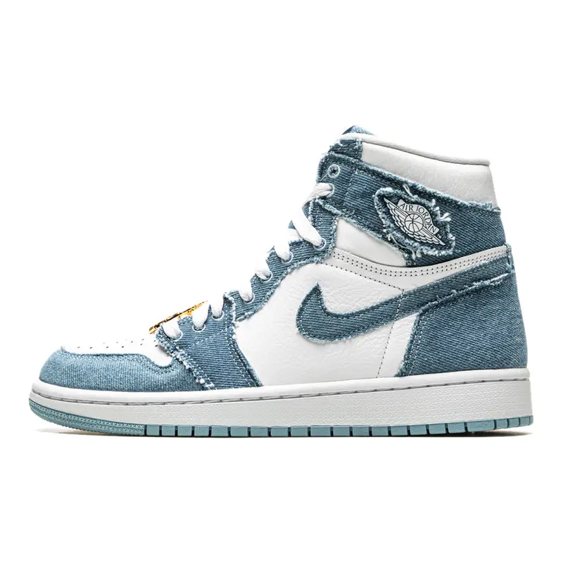 Air Jordan 1 High OG WMNS Denim Sneaker: Exklusiver Damen Vintage Look