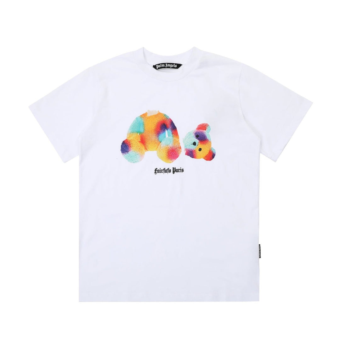 Palm Angels Polichromatic Bear T-Shirt – Stylisches Bären-Design, Premium Baumwolle, Urban Fashion
