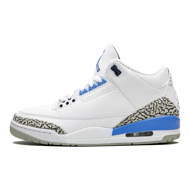 Air Jordan 3 Retro 'UNC' Sneaker – Klassischer Style, Sammlerstück Basketballschuh