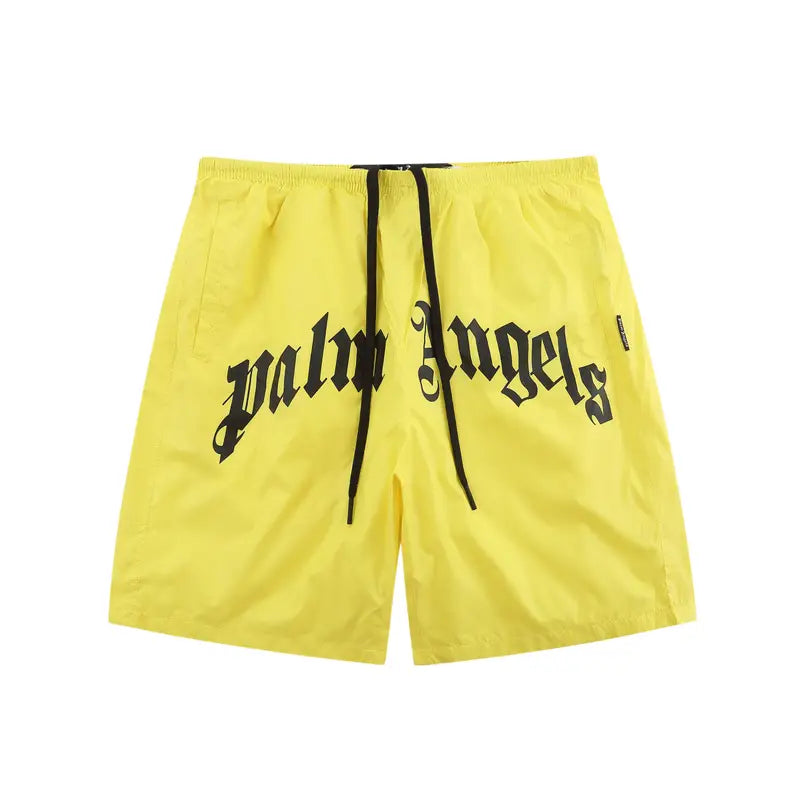 Palm Angels Gelbe Luxus Badeshorts Herren – Stilvoll, Bequem, Strandfertig Designer Wear