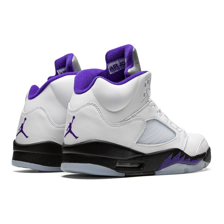Air Jordan 5 Retro Concord Sneaker: Ikonischer Stil, Premium-Leder, Violette Akzente