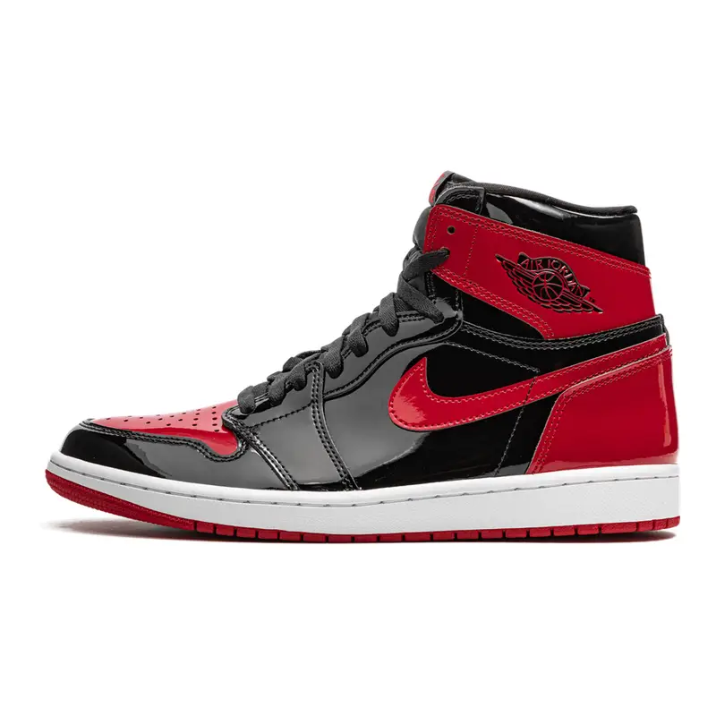 Air Jordan 1 Retro High OG 'Patent Bred': Glänzender Klassiker in Rot-Schwarz