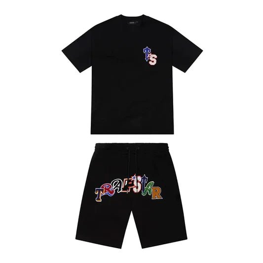 Exklusives Trapstar Arch Kurzarm-Set für Herren – Stylisch, Bequem, Streetwear-Look