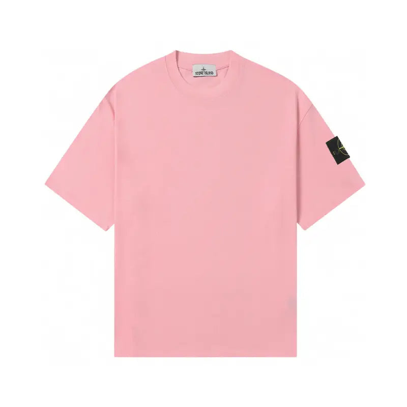 Stone Island Monochromatisches Herren T-Shirt – Premium Baumwolle – Komfort & Stil
