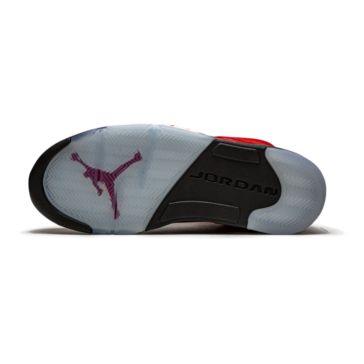 Air Jordan 5 Retro "Raging Bull 2021" – Feuerroter Wildleder-Sneaker für Sammler