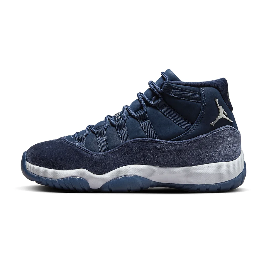 AIR JORDAN 11 Samt WMNS "Midnight Navy" Luxus-Sneaker Damen Basketballschuh