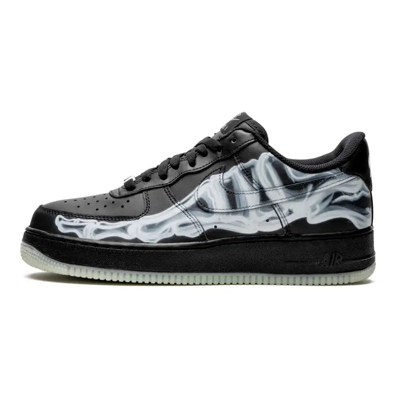 Nike Air Force 1 Low „Skeleton Black“ – Limitierter Leucht-Sneaker mit gruseligem Knochen-Design