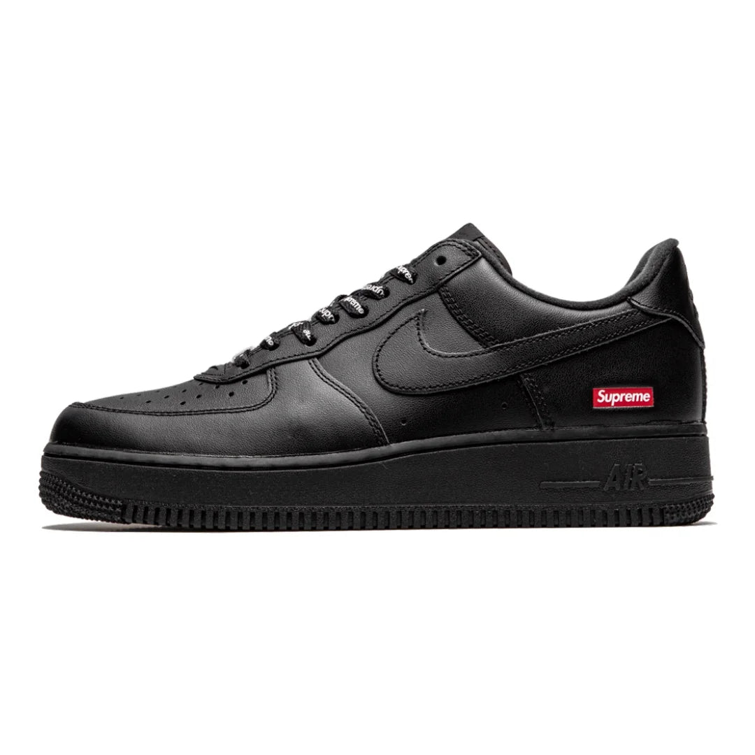 Nike Air Force 1 Low Supreme Mini Box Logo Schwarz Edler Sneaker