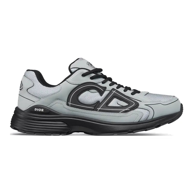 Dior B30 Grau Schwarz Sneaker Ultimativer Komfort Reflektierende CD30 Signatur Herrenschuh