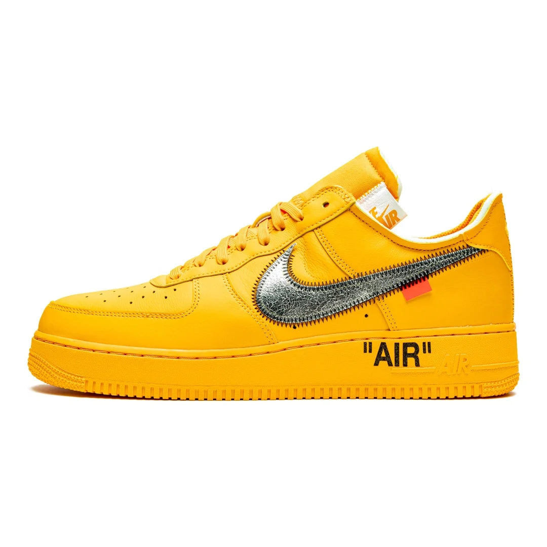Nike Air Force 1 Low Off-White University Gold Exklusiver Designer-Sneaker