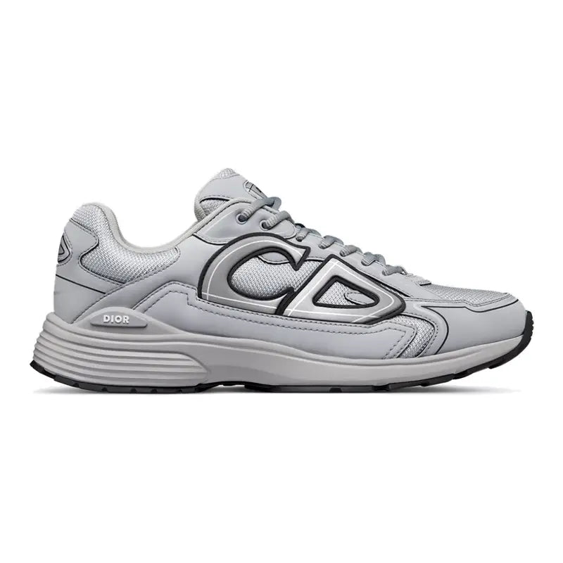 Dior B30 Grey Mesh Technischer Stoff Sneaker Herren Laufschuh Sportlich Elegant Komfortabel