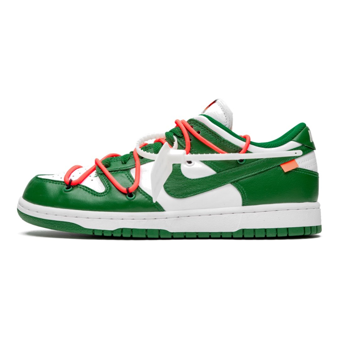 Exklusive Nike Dunk Low Off-White „Pine Green“ Designer-Sneaker für Streetwear-Fans