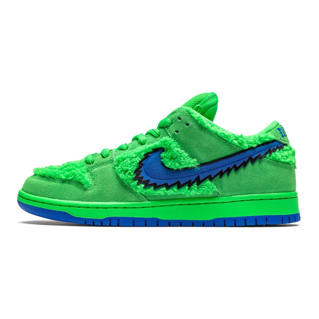 Nike SB Dunk Low Grateful Dead „Green Bear“ Sammler Sneaker Pelz Grün