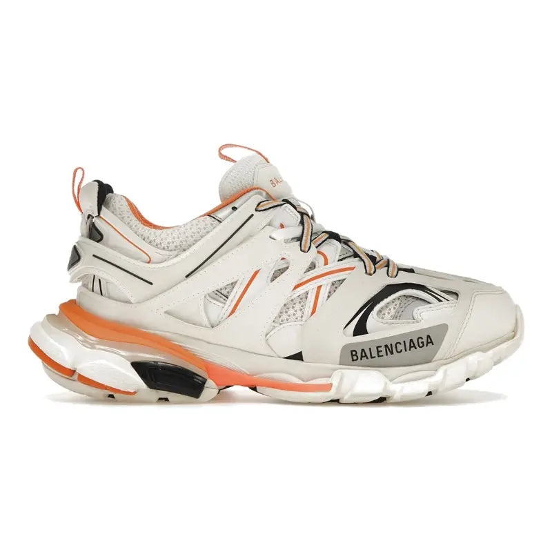 Luxuriöse Balenciaga Track Sneaker Weiß Orange – Stylische Sportschuhe für Herren