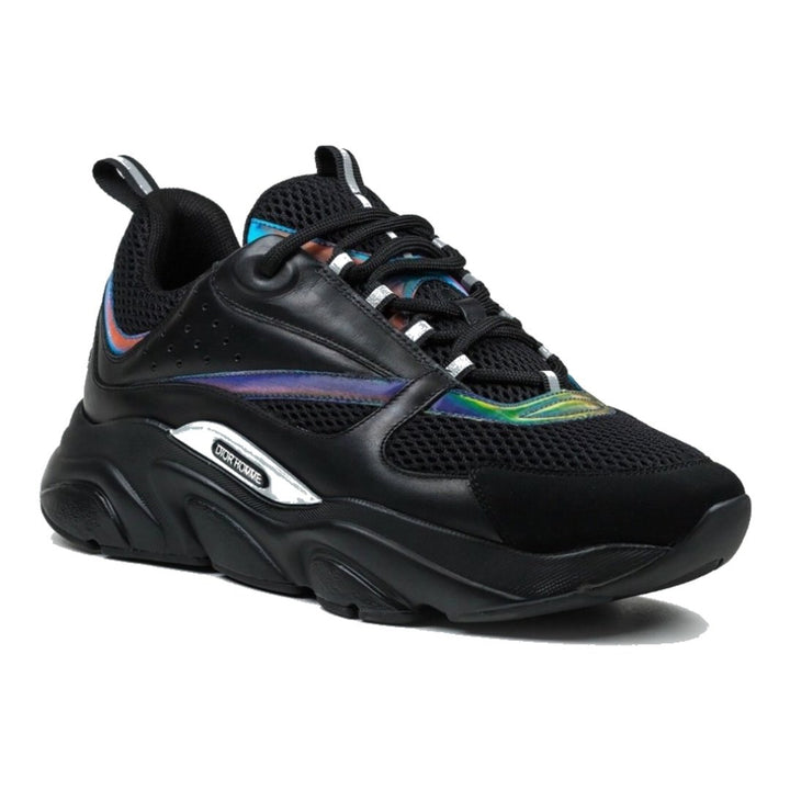Dior B22 Reflektierende Schwarze Sneaker: Luxuriöses Design, Technischer Komfort
