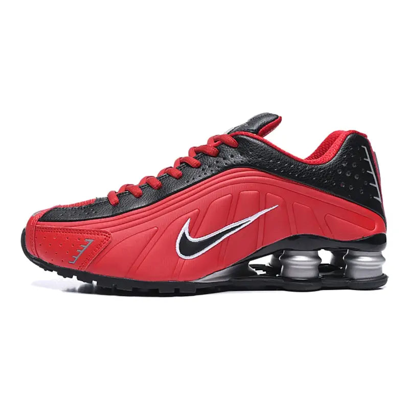 Nike Shox R4 Herren Sneaker Schwarz Retro Design Komfort Stoßdämpfung Langlebig