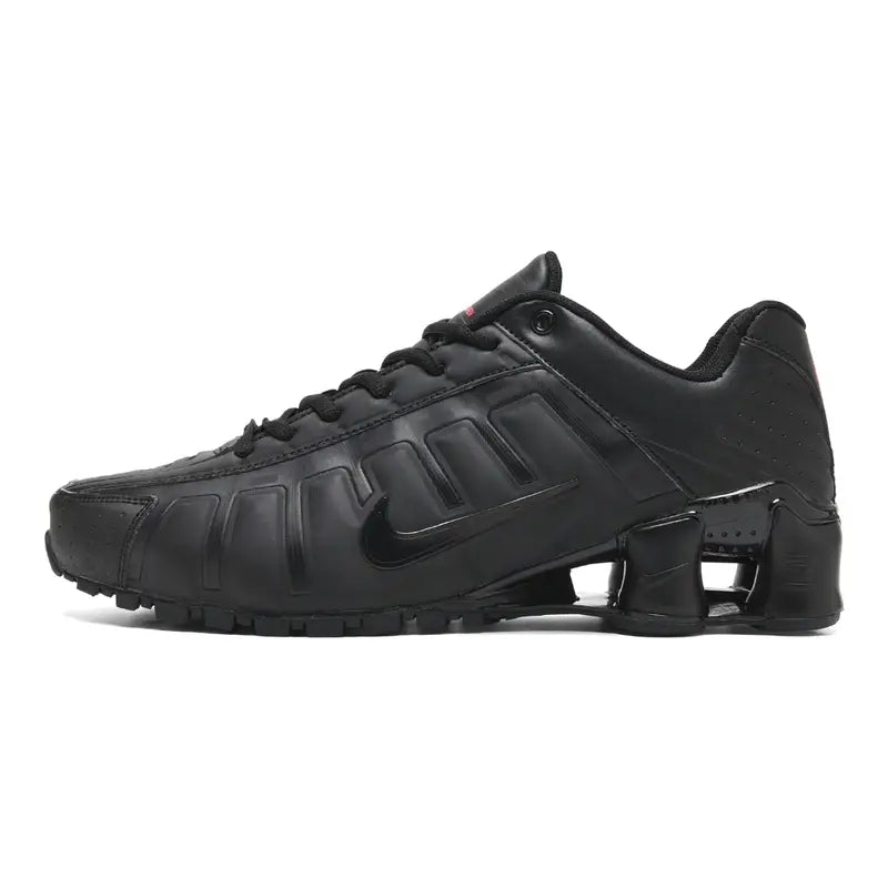 Nike Shox NZ Leven Herren Laufschuh: Reaktionsschnelle 4-Säulen Dämpfung für optimalen Komfort
