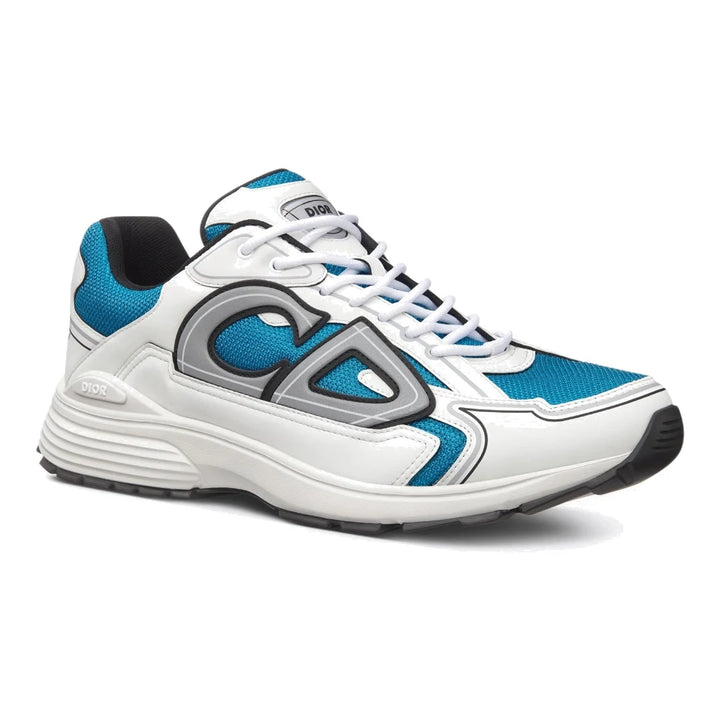 Dior B30 Blau Weiß Sportlicher Low-Top Sneaker: Modern, Bequem, Reflektierendes CD30 Design