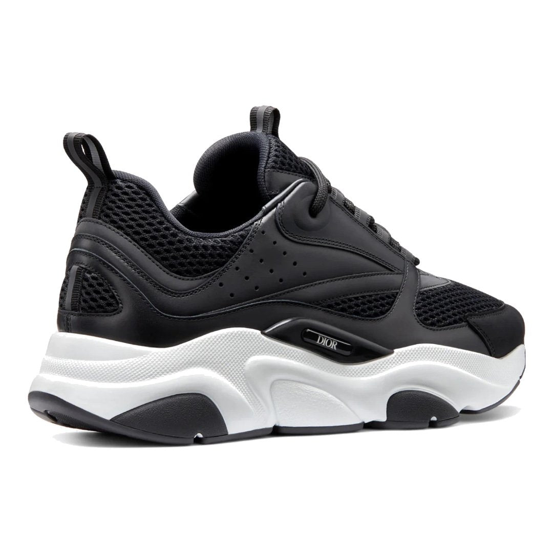 Dior B22 Schwarz Weiß Luxus Sneaker – Atmungsaktives Mesh, Leder, Premium-Handwerkskunst