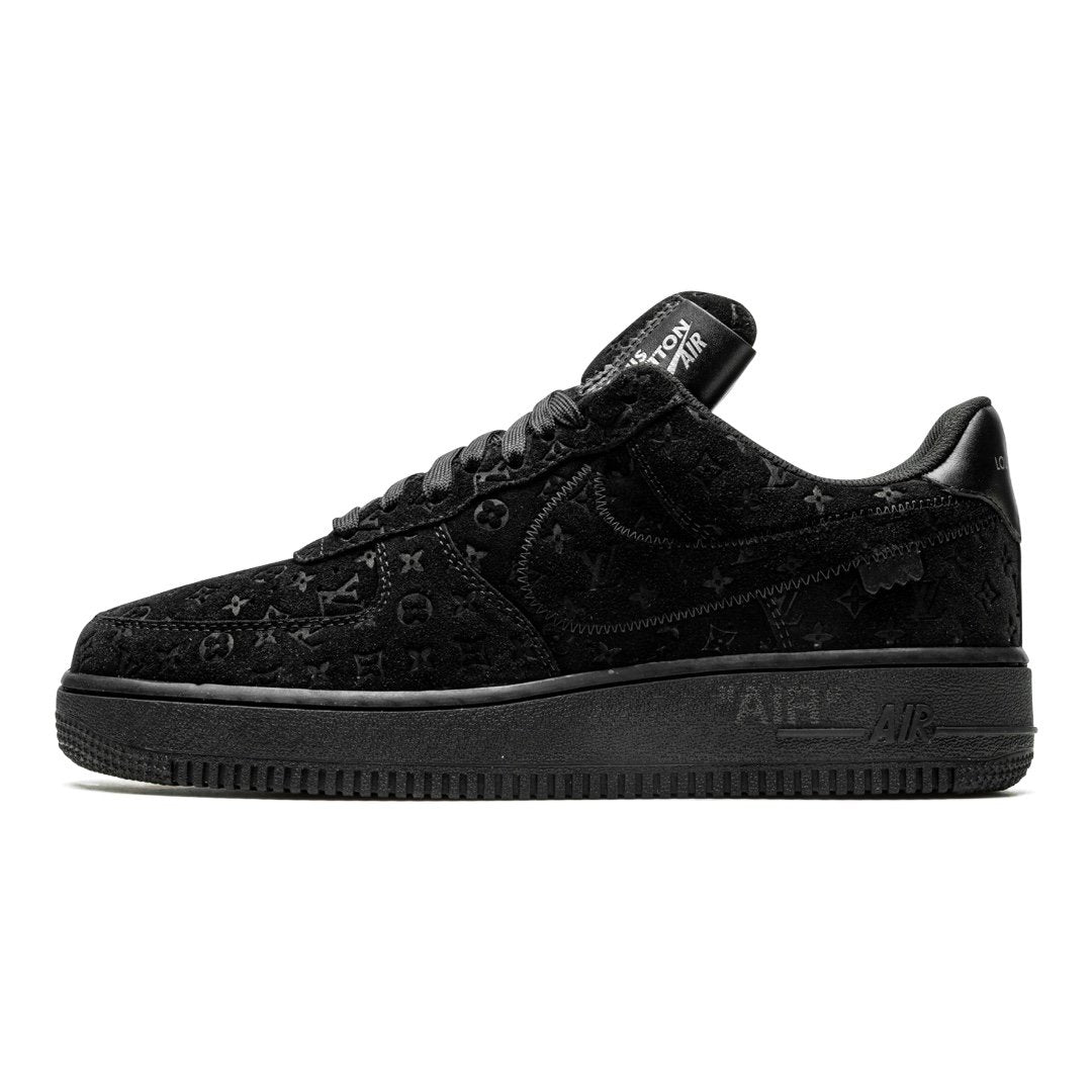 Exklusive Nike Louis Vuitton Air Force 1 Low Virgil Abloh Schwarze Edition Sneaker