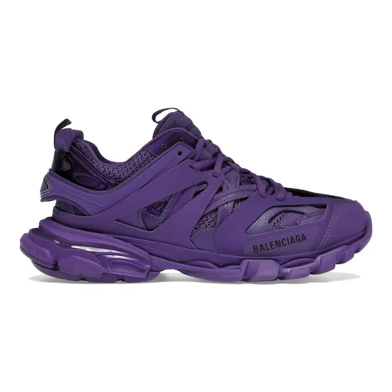 Balenciaga Track Lila Sneaker: Robuste Lederfreie Turnschuhe mit Dynamischer Sohle