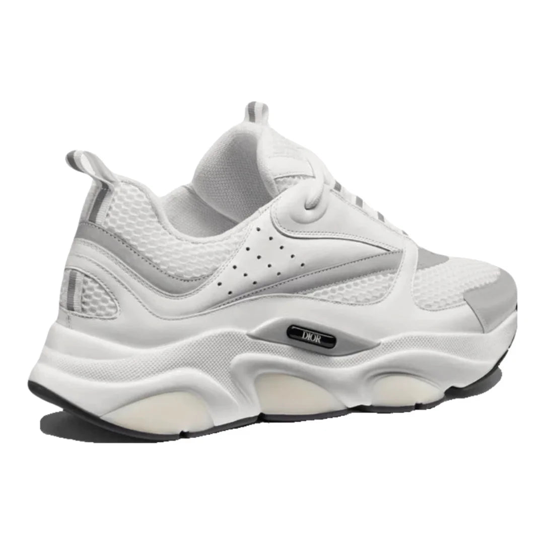 Dior B22 White Silver Luxus Retro Sneaker Herren atmungsaktives Mesh Design