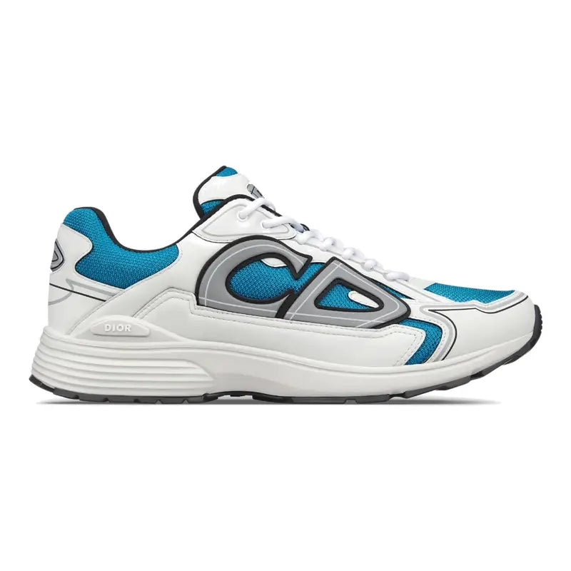 Dior B30 Blau Weiß Sportlicher Low-Top Sneaker: Modern, Bequem, Reflektierendes CD30 Design