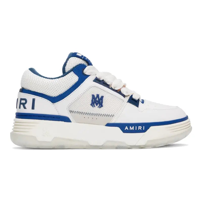 Amiri MA-1 Sneaker Weiß Navy Blau – Luxuriöser Herren Leder Freizeitschuh
