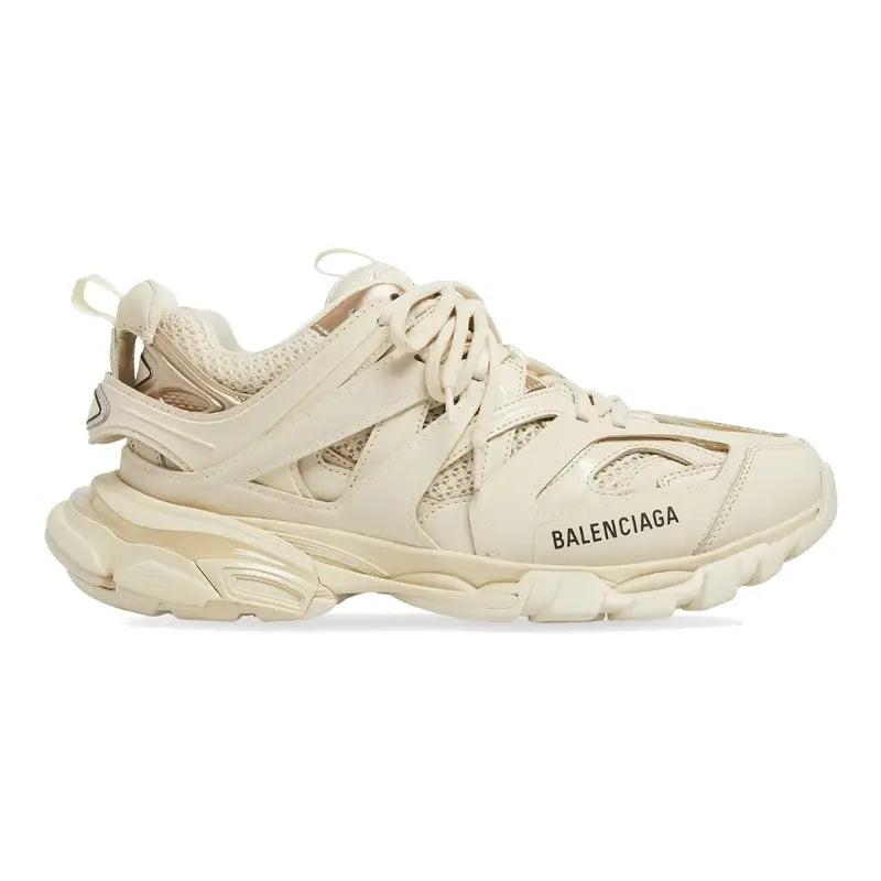 Balenciaga Track Beige Sneaker: Lederfrei, Dynamisch, Robuste Sohle, Komfortabel & Stylisch
