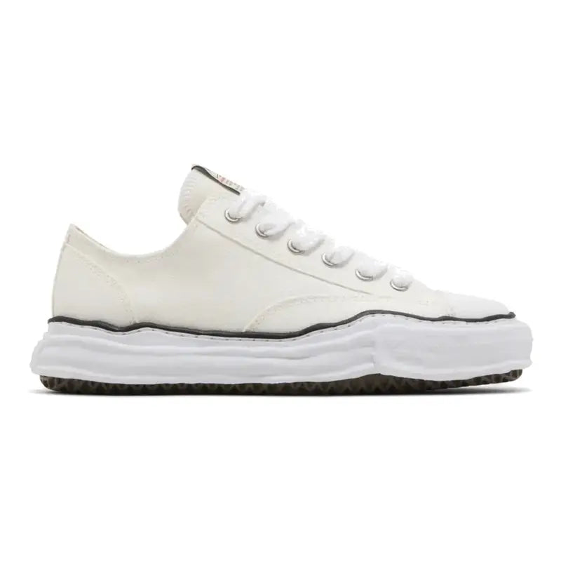 Maison Mihara Yasuhiro Peterson OG Sohle Canvas Sneaker Weiß – Stilvoller Low-Top Herrenschuh