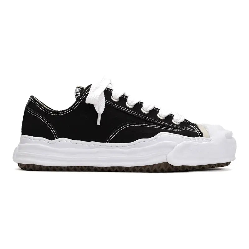 Maison MIHARA YASUHIRO HANK OG Sohle Canvas Low-Top Sneaker Schwarz Unisex