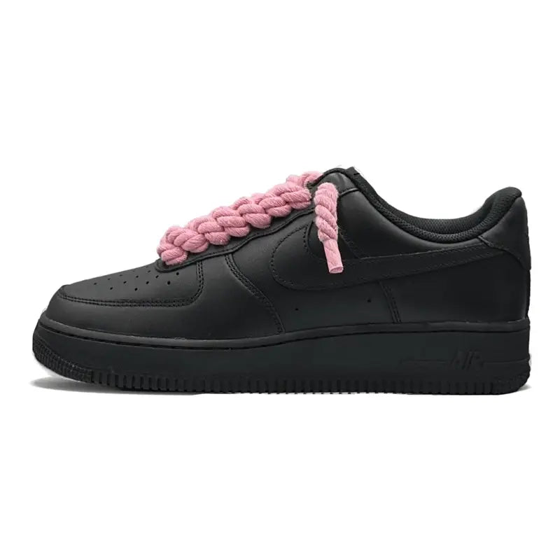 Nike Air Force 1 Schwarz Pink Seilschnürsenkel – Premium Komfort Style Statement