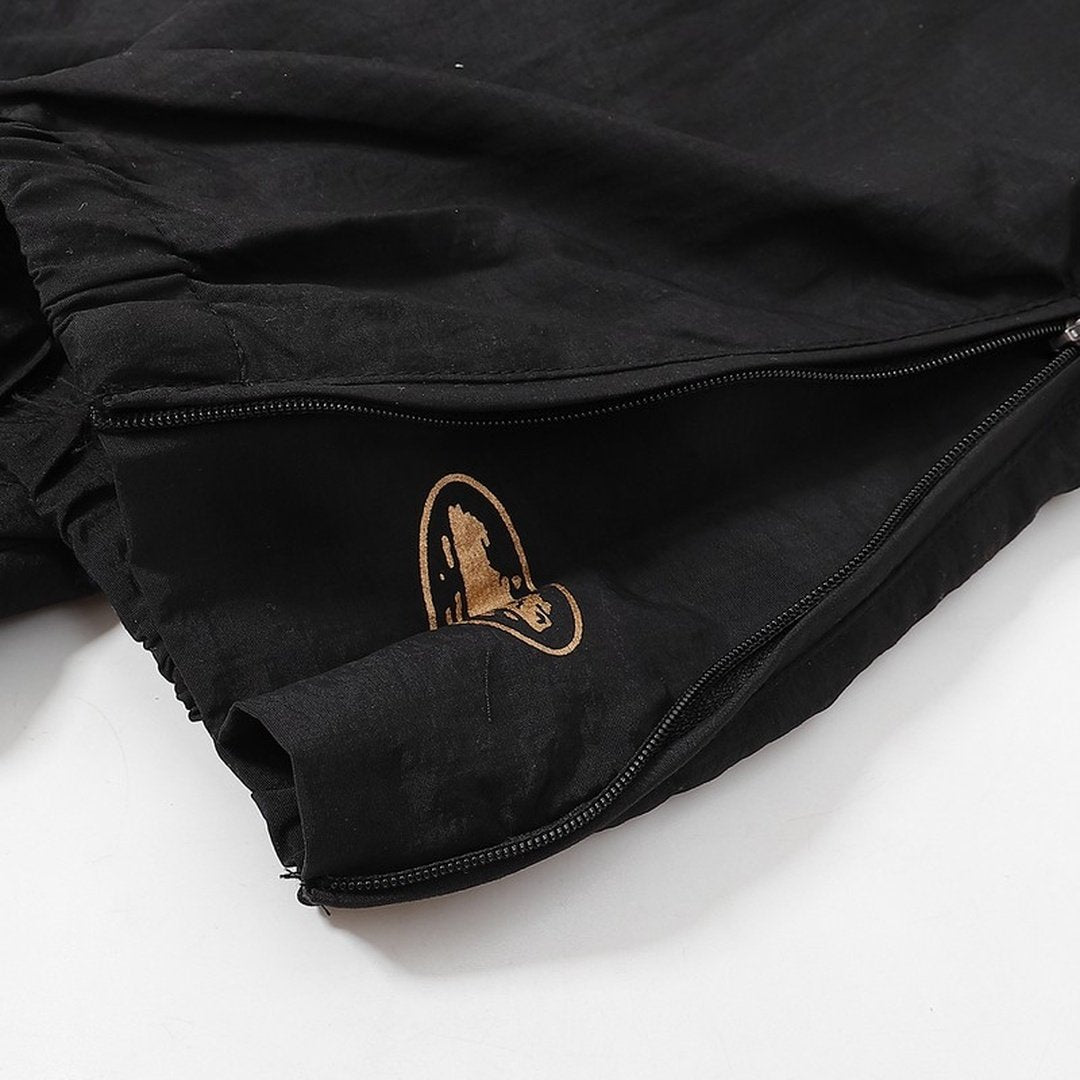 Corteiz Schwarzer Gelber Trainingsanzug Set – Stilvoller Streetwear Freizeitanzug für Herren