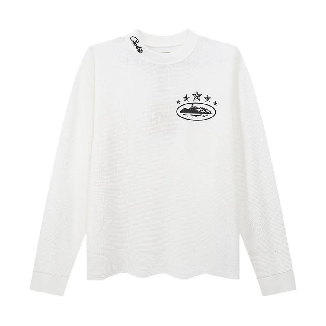 Luxuriöser Corteiz Schwarzer Unisex-Pullover, Weich & Stilvoll für Streetwear-Looks