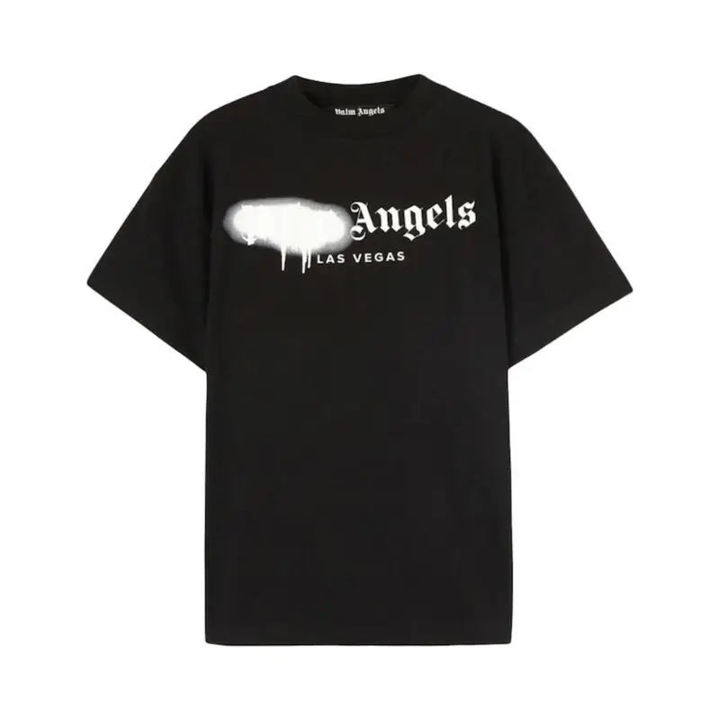 Exklusives Palm Angels Las Vegas T-Shirt Herren Schwarz Baumwolle Luxus Streetwear Top