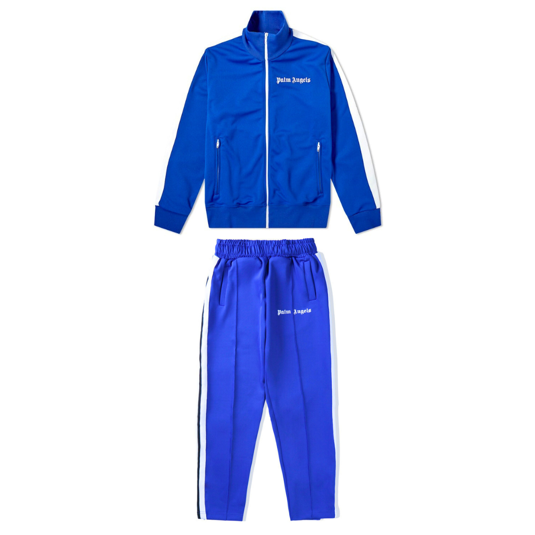 Palm Angels Blauer Luxus Trainingsanzug: Stilvoller Designer-Komfort für den Alltag