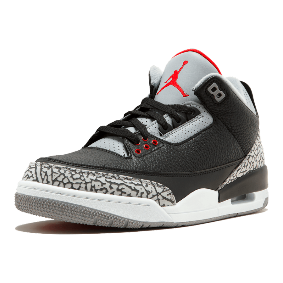 Legendäre Air Jordan 3 Retro OG Black Cement Herren Sneaker mit Nike Air