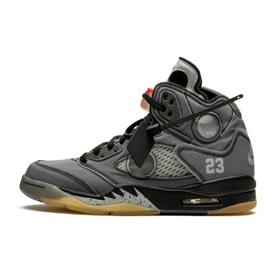 Air Jordan 5 Retro SP Off-White Virgil Abloh Edition: Deconstruct Luxus Sneaker Grau